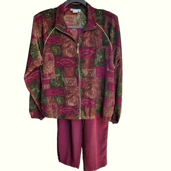 Vintage Teddi 2 pc zip up Jogger track suit Jacket and Pants set - Picture 1 of 13